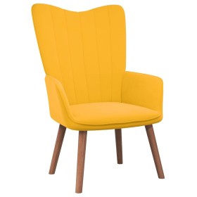 Mustard yellow velvet recliner by , Armchairs - Ref: Foro24-327662, Price: 100,19 €, Discount: %