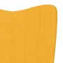 Mustard yellow velvet recliner by , Armchairs - Ref: Foro24-327662, Price: 97,99 €, Discount: %