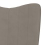 Sillón de relax de terciopelo gris claro de , Sillones - Ref: Foro24-327655, Precio: 101,08 €, Descuento: %