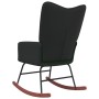 Silla mecedora de terciopelo verde oscuro y PVC de , Mecedoras - Ref: Foro24-327877, Precio: 120,18 €, Descuento: %