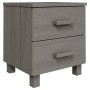 HAMAR nightstands 2 pcs solid pine light gray 40x35x44.5 cm by vidaXL, Nightstands - Ref: Foro24-340411, Price: 96,40 €, Disc...