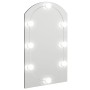 Espejo con luces LED vidrio arco 70x40 cm de , Espejos - Ref: Foro24-3102977, Precio: 34,99 €, Descuento: %