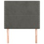 Headboards 2 units of dark gray velvet 90x5x78/88 cm by , Headboards and footboards - Ref: Foro24-3116229, Price: 69,64 €, Di...