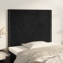 Cabeceros 2 unidades de terciopelo negro 100x5x78/88 cm de , Cabeceros y pies de cama - Ref: Foro24-3116236, Precio: 58,23 €,...