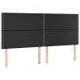 Headboards 4 units of black synthetic leather 80x5x78/88 cm by , Headboards and footboards - Ref: Foro24-3116288, Price: 104,...