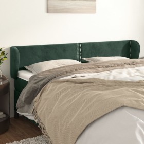 Dark green velvet headboard 183x23x78/88 cm by , Headboards and footboards - Ref: Foro24-3117067, Price: 74,32 €, Discount: %