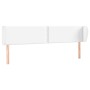 Cabecero de cuero sintético blanco 163x23x78/88 cm de , Cabeceros y pies de cama - Ref: Foro24-3117101, Precio: 77,63 €, Desc...