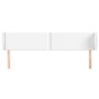 Cabecero de cuero sintético blanco 163x23x78/88 cm de , Cabeceros y pies de cama - Ref: Foro24-3117101, Precio: 77,63 €, Desc...