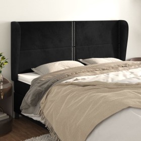 Headboard with black velvet ears 203x23x118/128 cm by , Headboards and footboards - Ref: Foro24-3117884, Price: 141,99 €, Dis...