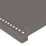 Cabecero de cuero sintético gris 183x16x78/88 cm de , Cabeceros y pies de cama - Ref: Foro24-3118734, Precio: 80,27 €, Descue...