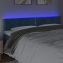 Dark blue velvet LED headboard 180x5x78/88 cm by , Headboards and footboards - Ref: Foro24-3121536, Price: 74,67 €, Discount: %