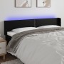 Cabecero con LED cuero sintético negro 163x16x78/88 cm de , Cabeceros y pies de cama - Ref: Foro24-3123192, Precio: 76,02 €, ...