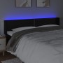 Headboard with LED black synthetic leather 163x16x78/88 cm by , Headboards and footboards - Ref: Foro24-3123192, Price: 71,00...