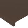 Headboard with LED brown synthetic leather 103x16x118/128 cm by , Headboards and footboards - Ref: Foro24-3123855, Price: 79,...