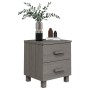 HAMAR nightstands 2 pcs solid pine light gray 40x35x44.5 cm by vidaXL, Nightstands - Ref: Foro24-340411, Price: 96,40 €, Disc...