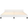 White synthetic leather headboard bed frame 160x200 cm by , Beds and slatted bases - Ref: Foro24-3125519, Price: 262,95 €, Di...