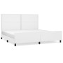 Estructura de cama cabecero cuero sintético blanco 200x200 cm de , Camas y somieres - Ref: Foro24-3125531, Precio: 235,37 €, ...