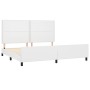 Estructura de cama cabecero cuero sintético blanco 200x200 cm de , Camas y somieres - Ref: Foro24-3125531, Precio: 235,37 €, ...