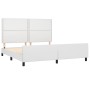 Estructura de cama cabecero cuero sintético blanco 180x200 cm de , Camas y somieres - Ref: Foro24-3125525, Precio: 247,72 €, ...