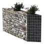 Gabion wall basket galvanized steel 120x30x100 cm by vidaXL, fence panels - Ref: Foro24-142539, Price: 58,72 €, Discount: %