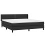 Cama box spring con colchón cuero sintético negro 180x200 cm de , Camas y somieres - Ref: Foro24-3130733, Precio: 549,56 €, D...