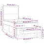 Boxspringbett mit weißer Kunstledermatratze 90x190 cm von , Betten und Lattenroste - Ref: Foro24-3137576, Preis: 407,03 €, Ra...