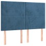 Cama box spring con colchón terciopelo azul oscuro 140x190 cm de , Camas y somieres - Ref: Foro24-3137723, Precio: 519,09 €, ...