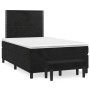 Cama box spring con colchón terciopelo negro 120x200 cm de , Camas y somieres - Ref: Foro24-3137775, Precio: 438,58 €, Descue...