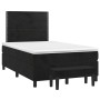 Cama box spring con colchón terciopelo negro 120x200 cm de , Camas y somieres - Ref: Foro24-3137775, Precio: 438,58 €, Descue...