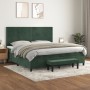 Boxspringbett mit dunkelgrüner Samtmatratze 200x200 cm von , Betten und Lattenroste - Ref: Foro24-3137806, Preis: 795,38 €, R...