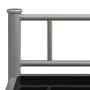 Gray and black metal and glass bedside table 45x34.5x60.5 cm by vidaXL, Nightstands - Ref: Foro24-325089, Price: 36,81 €, Dis...