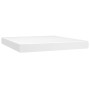 Cama box spring colchón y LED cuero sintético blanco 160x200 cm de , Camas y somieres - Ref: Foro24-3139332, Precio: 570,33 €...