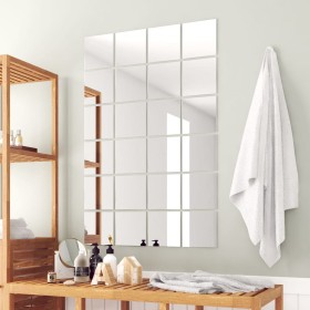 Mirror tiles 24 square glass units by vidaXL, Mirrors - Ref: Foro24-244462, Price: 31,99 €, Discount: %