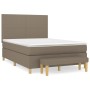 Cama box spring con colchón tela gris taupe 140x190 cm de , Camas y somieres - Ref: Foro24-3136993, Precio: 581,83 €, Descuen...