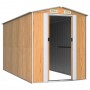 Light brown galvanized steel garden shed 192x357x223 cm by , Sheds - Ref: Foro24-3147473, Price: 567,57 €, Discount: %