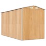 Light brown galvanized steel garden shed 192x357x223 cm by , Sheds - Ref: Foro24-3147473, Price: 567,57 €, Discount: %