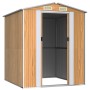 Galvanized light brown steel garden shed 192x191x223 cm by , Sheds - Ref: Foro24-3147471, Price: 364,25 €, Discount: %