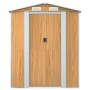 Galvanized light brown steel garden shed 192x191x223 cm by , Sheds - Ref: Foro24-3147471, Price: 341,66 €, Discount: %