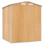 Galvanized light brown steel garden shed 192x191x223 cm by , Sheds - Ref: Foro24-3147471, Price: 341,66 €, Discount: %