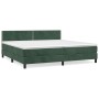 Box spring bed with dark green velvet mattress 200x200 cm by , Beds and slatted bases - Ref: Foro24-3141266, Price: 563,99 €,...