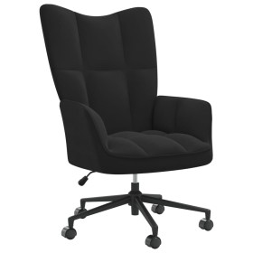 Black velvet recliner by , Armchairs - Ref: Foro24-328178, Price: 137,34 €, Discount: %