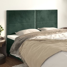 Headboards 4 units of dark green velvet 90x5x78/88 cm by , Headboards and footboards - Ref: Foro24-3116255, Price: 123,99 €, ...