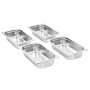 Gastronorm trays 8 units GN 1/3 65 mm stainless steel by , Buckets for steam tables - Ref: Foro24-50894, Price: 63,07 €, Disc...