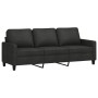 Sofagarnitur mit 2 Stück Kissen aus schwarzem Stoff von , Sofas - Ref: Foro24-3201464, Preis: 544,17 €, Rabatt: %