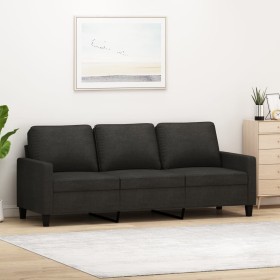 Sofá de 3 plazas de tela negro 180 cm de , Sofás - Ref: Foro24-359175, Precio: 298,72 €, Descuento: %