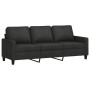 Sofá de 3 plazas de tela negro 180 cm de , Sofás - Ref: Foro24-359175, Precio: 298,72 €, Descuento: %