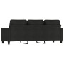 Sofá de 3 plazas de tela negro 180 cm de , Sofás - Ref: Foro24-359175, Precio: 298,72 €, Descuento: %