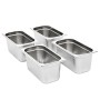 Gastronorm trays 4 units GN 1/3 150 mm stainless steel by , Buckets for steam tables - Ref: Foro24-50896, Price: 51,13 €, Dis...