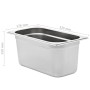 Gastronorm trays 4 units GN 1/3 150 mm stainless steel by , Buckets for steam tables - Ref: Foro24-50896, Price: 51,13 €, Dis...