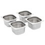 Gastronorm trays 12 units GN 1/6 100 mm stainless steel by , Buckets for steam tables - Ref: Foro24-50907, Price: 78,80 €, Di...